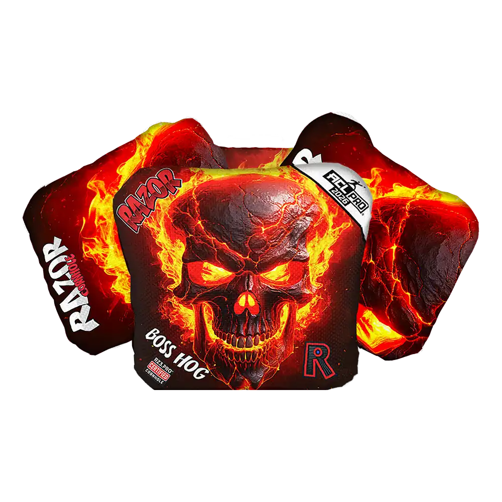 Boss Hog | Fire Skull | ACL PRO Razor Cornhole Bags