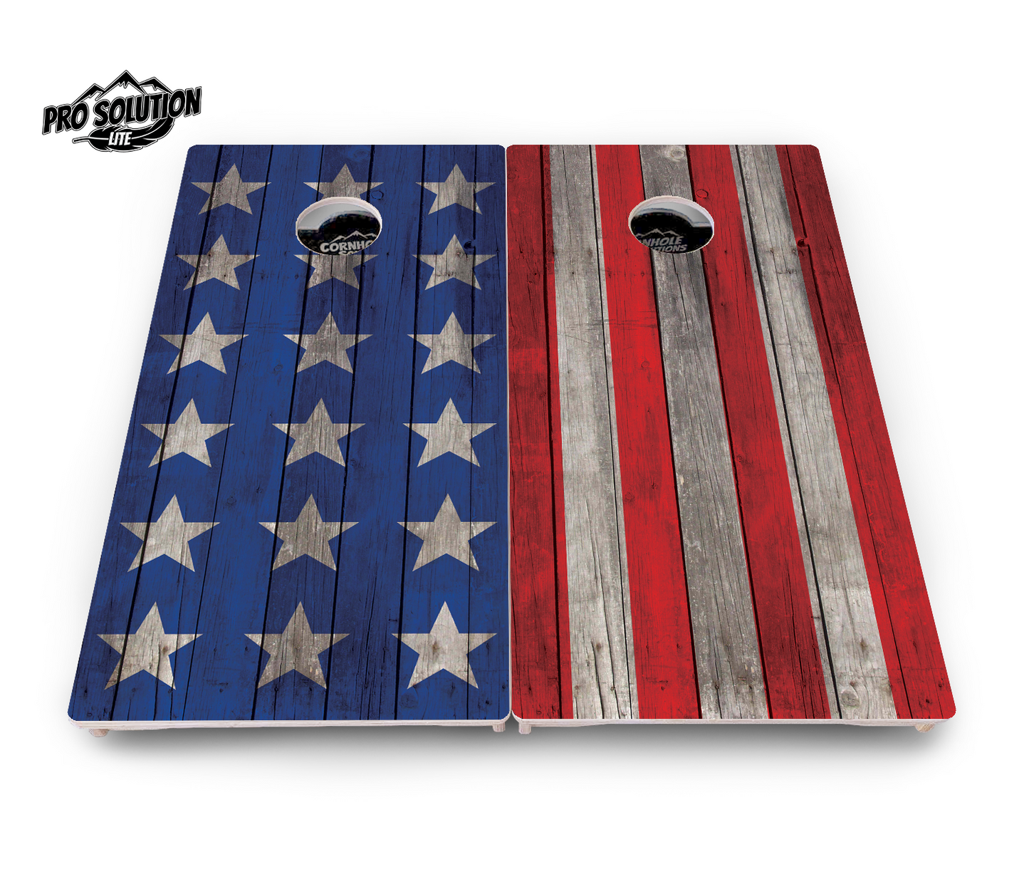 Large Stars & Stripes Cornhole Boards - Pro Solution Lite Series