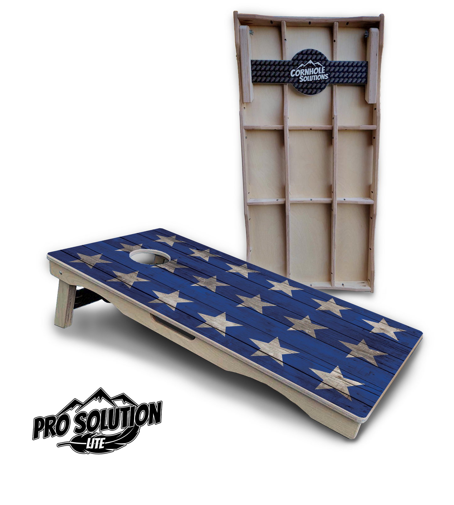 Large Stars & Stripes Cornhole Boards - Pro Solution Lite Series