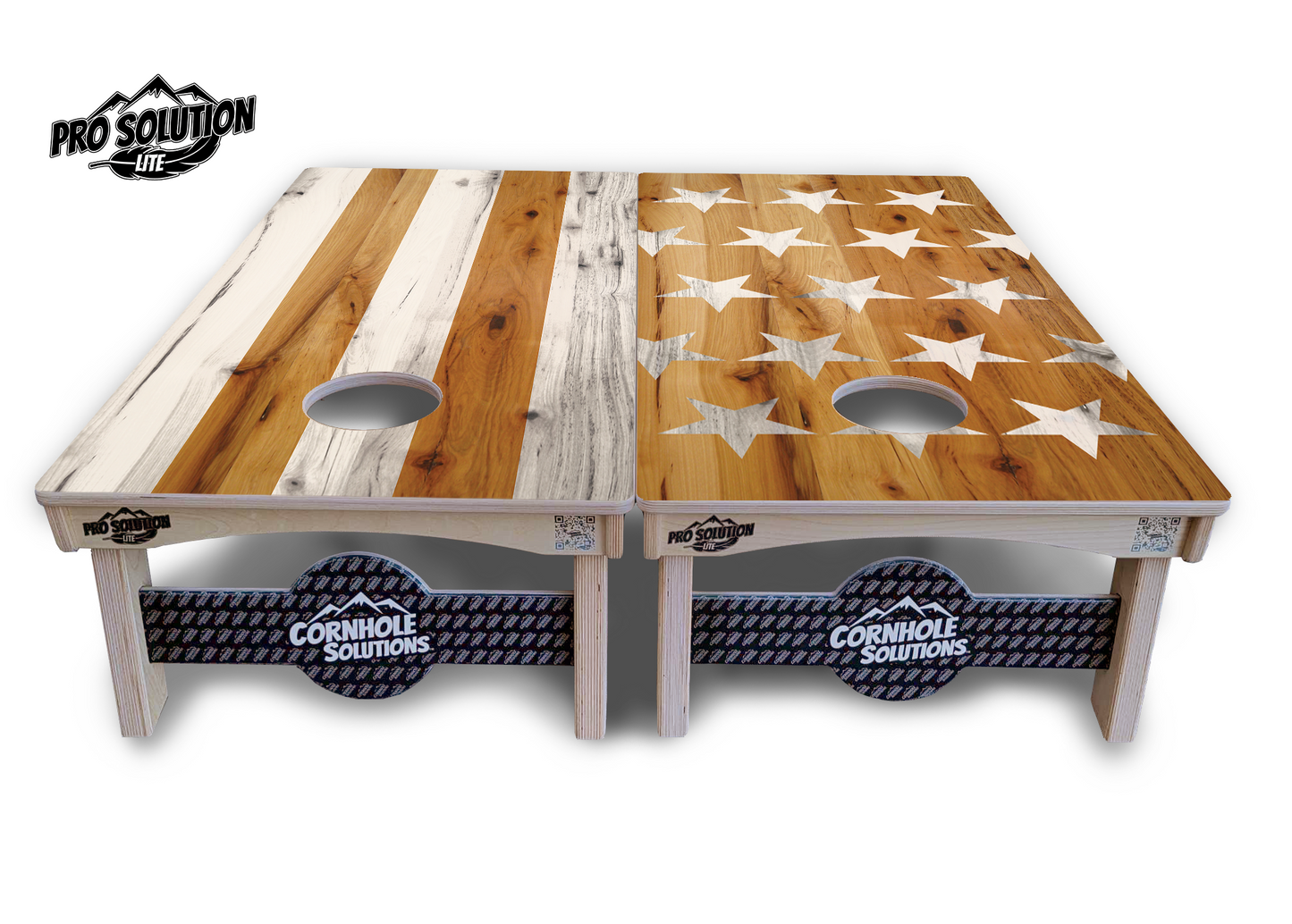 Large Stars & Stripes Cornhole Boards - Pro Solution Lite Series