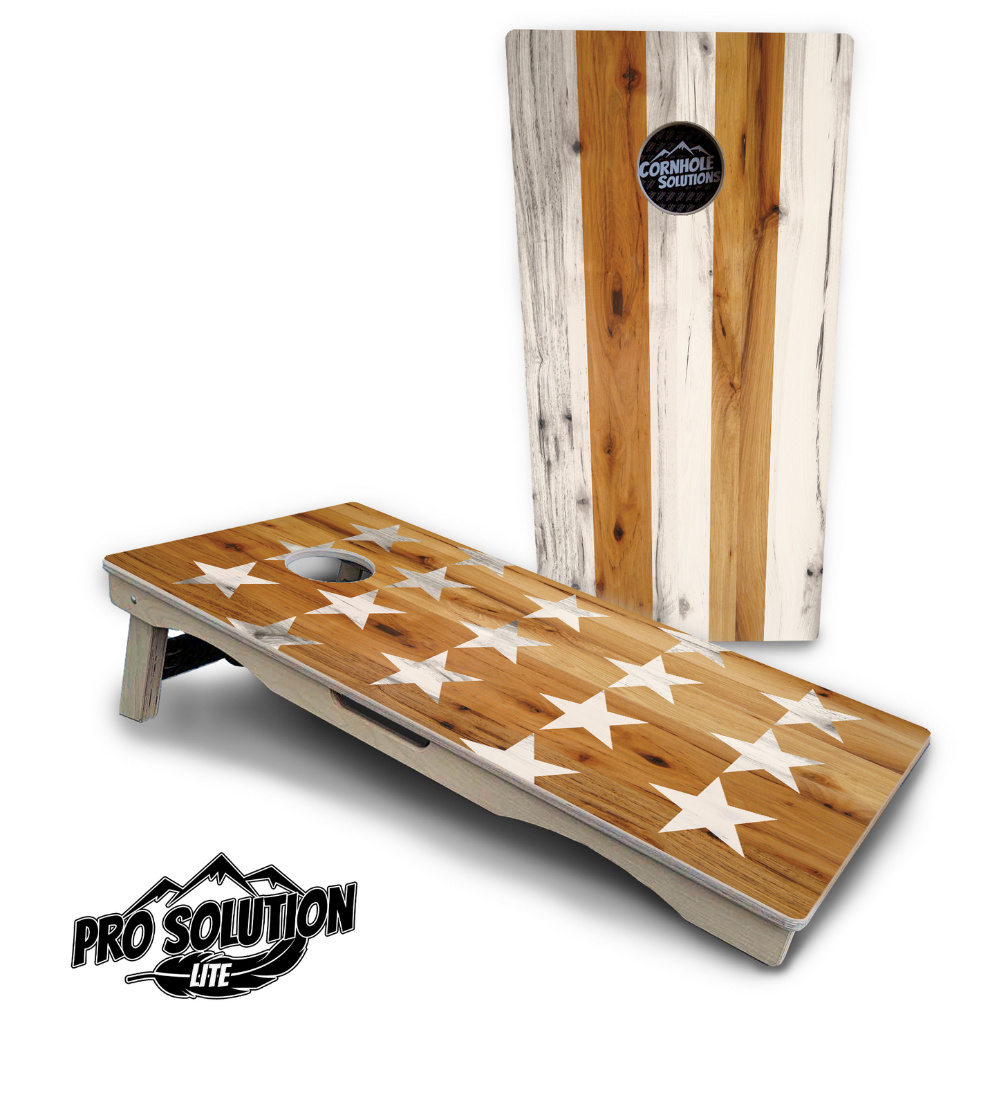 Large Stars & Stripes Cornhole Boards - Pro Solution Lite Series