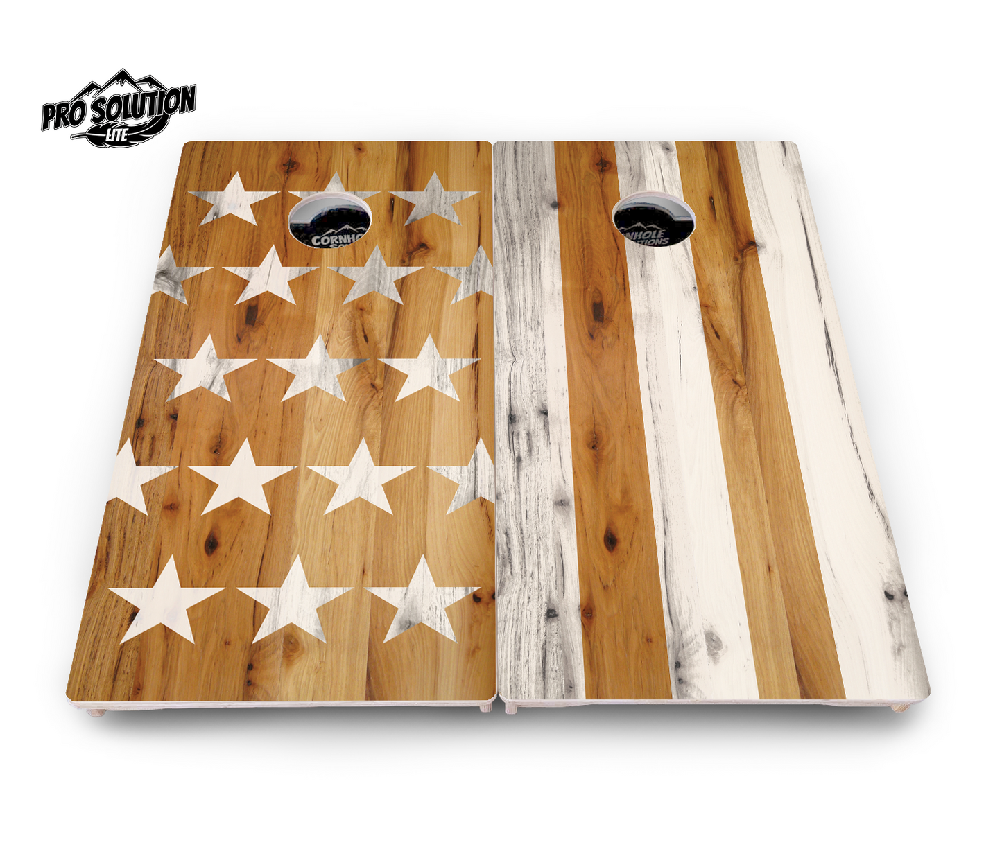Large Stars & Stripes Cornhole Boards - Pro Solution Lite Series