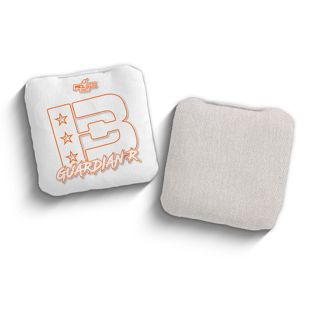2027 Brotherhood Cornhole Guardian White Outline Edition ACL Pro Stamped Cornhole Bags