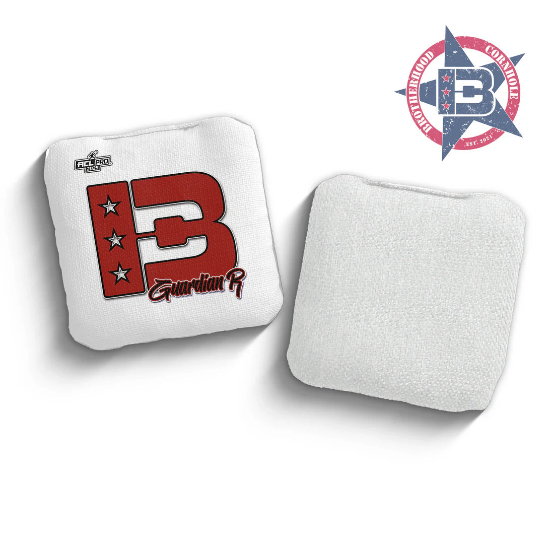 Brotherhood Cornhole Guardian - 2025 White Broadcast Edition Bags