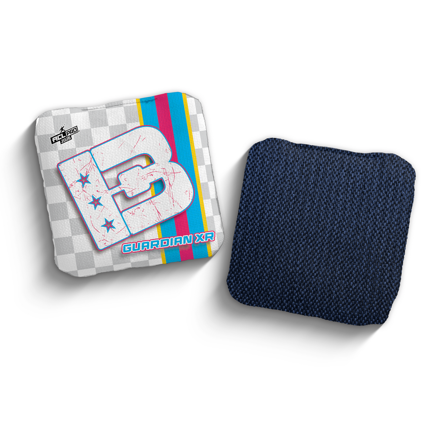 2026 Brotherhood Cornhole Guardian X Checkered Edition ACL Pro Stamped Cornhole Bags
