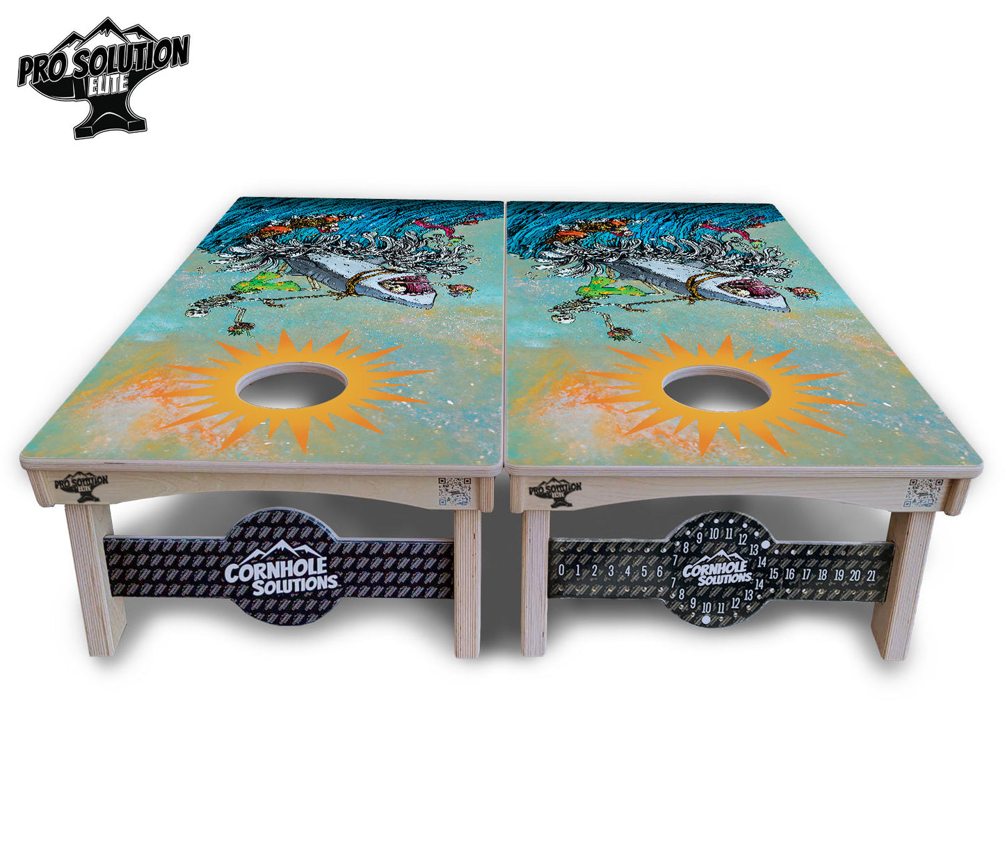 Artist Series Cornhole Boards - Pro Solution Elite Series