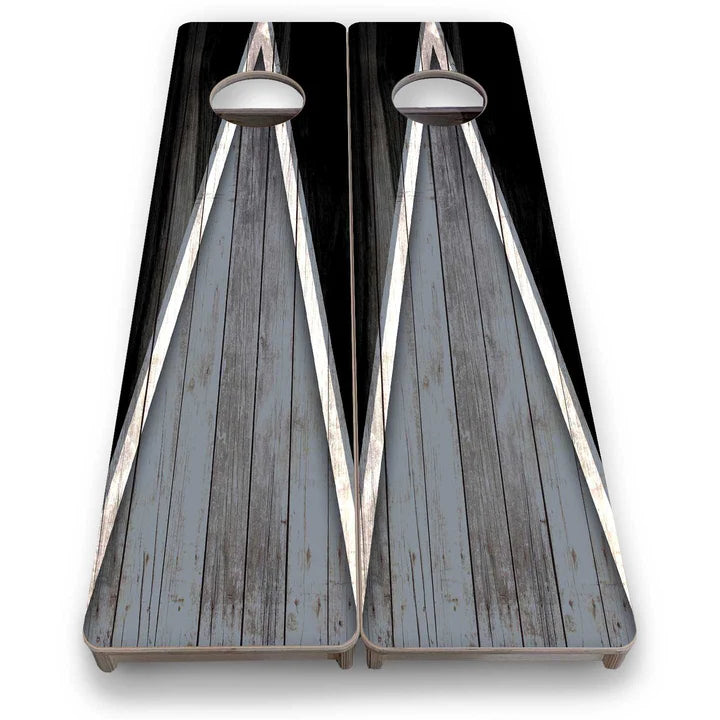 Cornhole Training Boards - Black and Gray