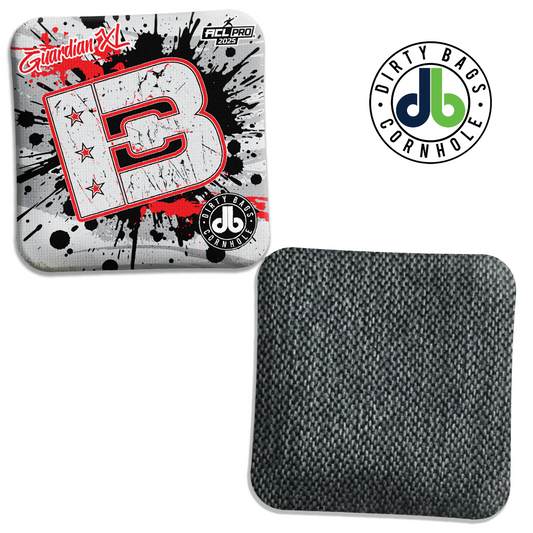 Brotherhood Cornhole Guardian X - Black Red Splat