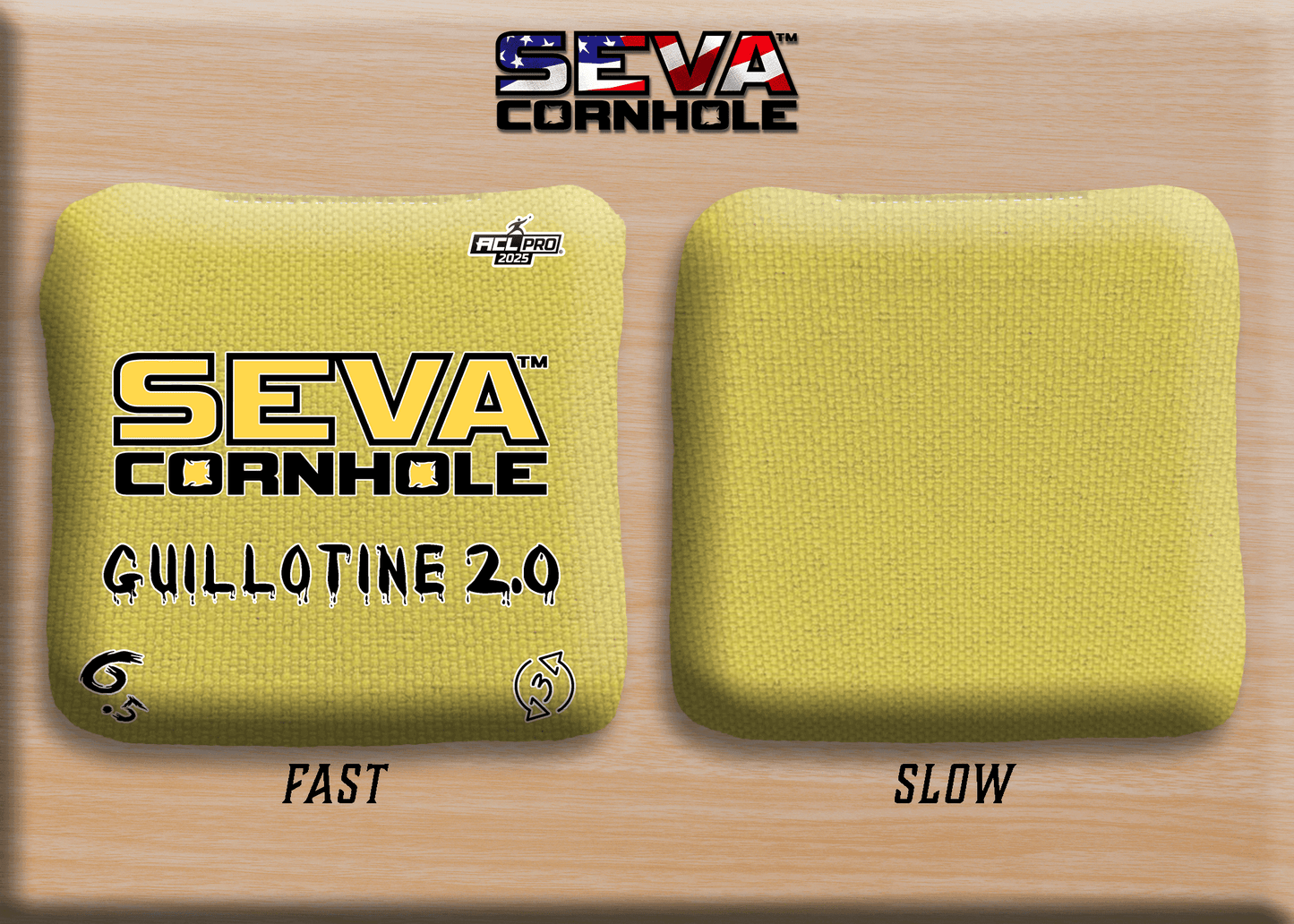Guillotine 2.0 Broadcast Approved Edition - Set of 4 Cornhole bags