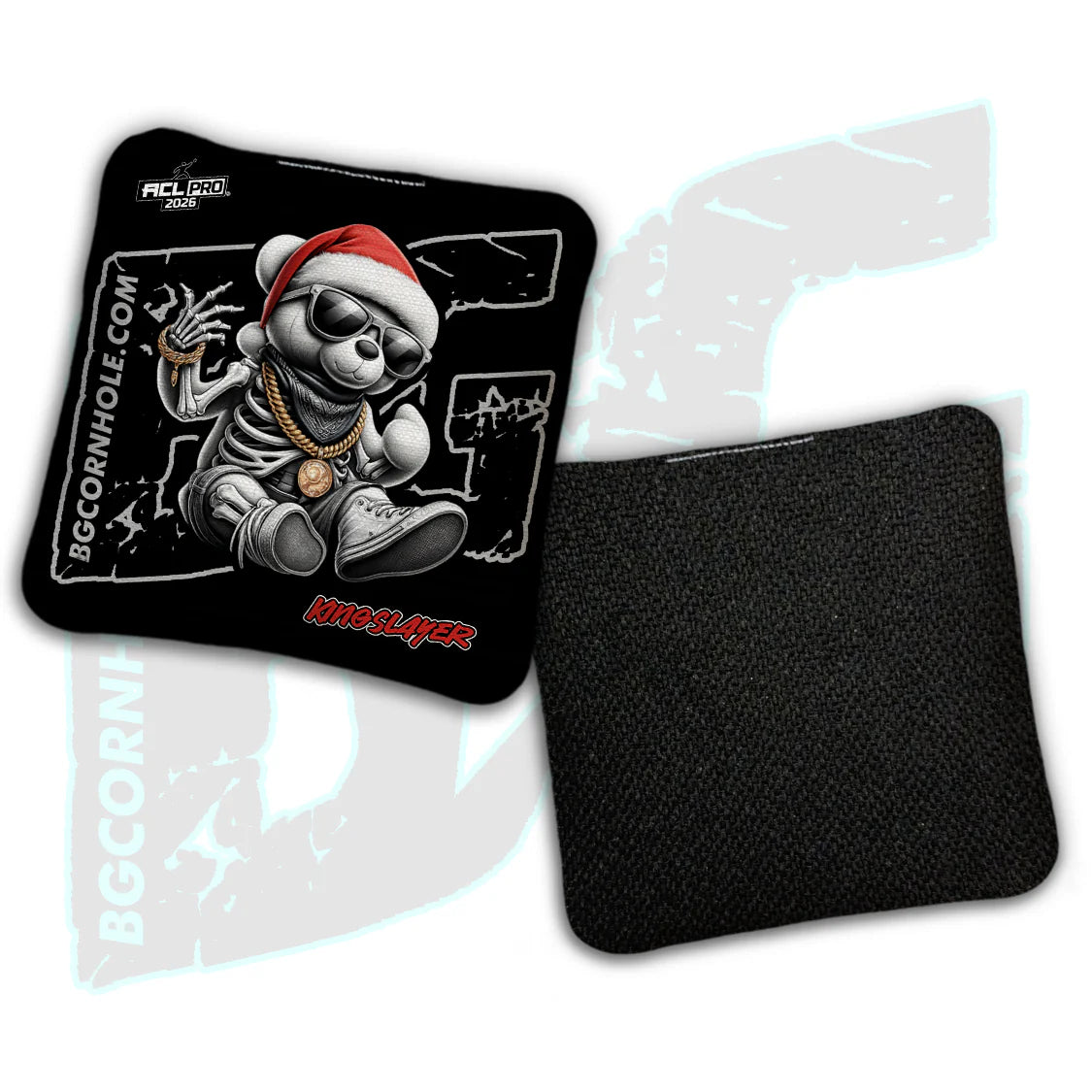 2026 BG Multiple Bag Models "Santa Skeleton Bear" - ACL Pro Stamped Cornhole Bags - SET OF 4 BAGS