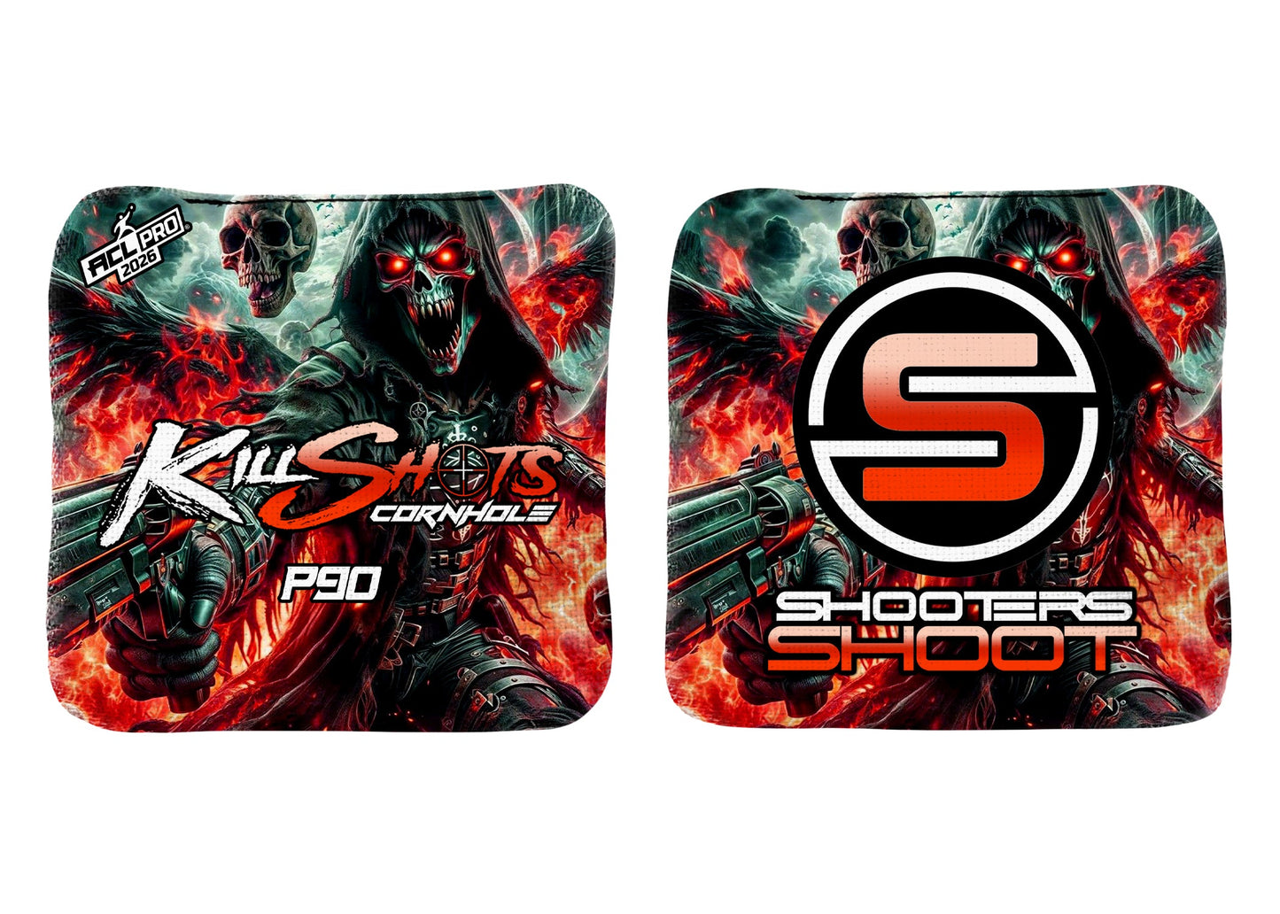 Killshots Cornhole | P90 Series | 2026 ACL PRO | Cornhole Bags | Limited Edition Designs