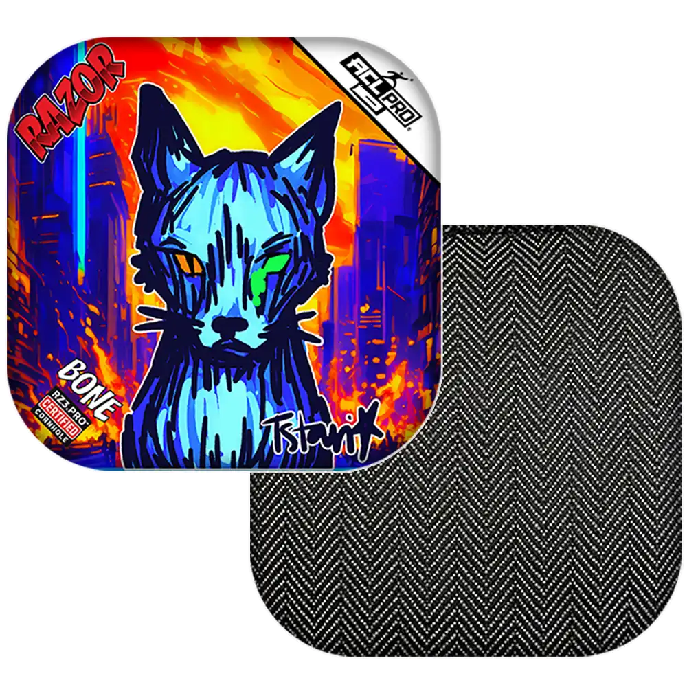Bone | KAOS KITTY | ACL PRO Razor Cornhole Bags
