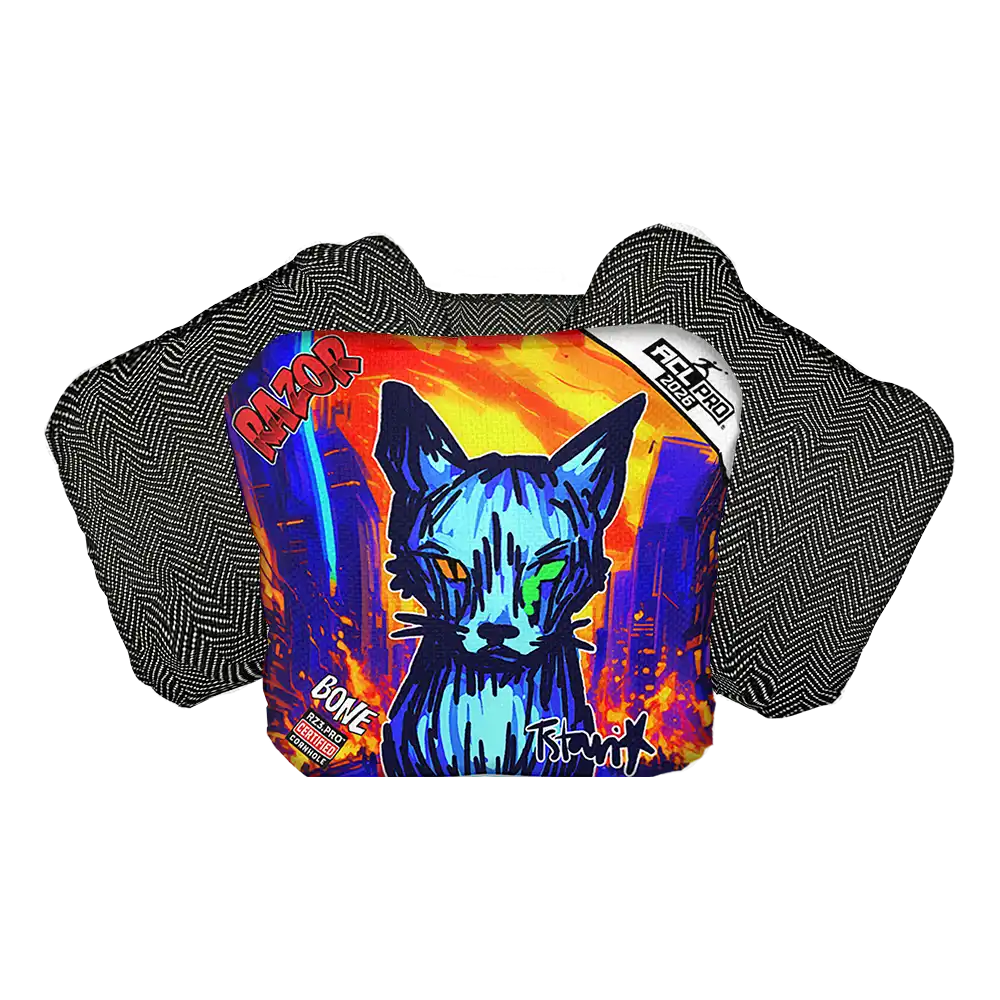 Bone | KAOS KITTY | ACL PRO Razor Cornhole Bags