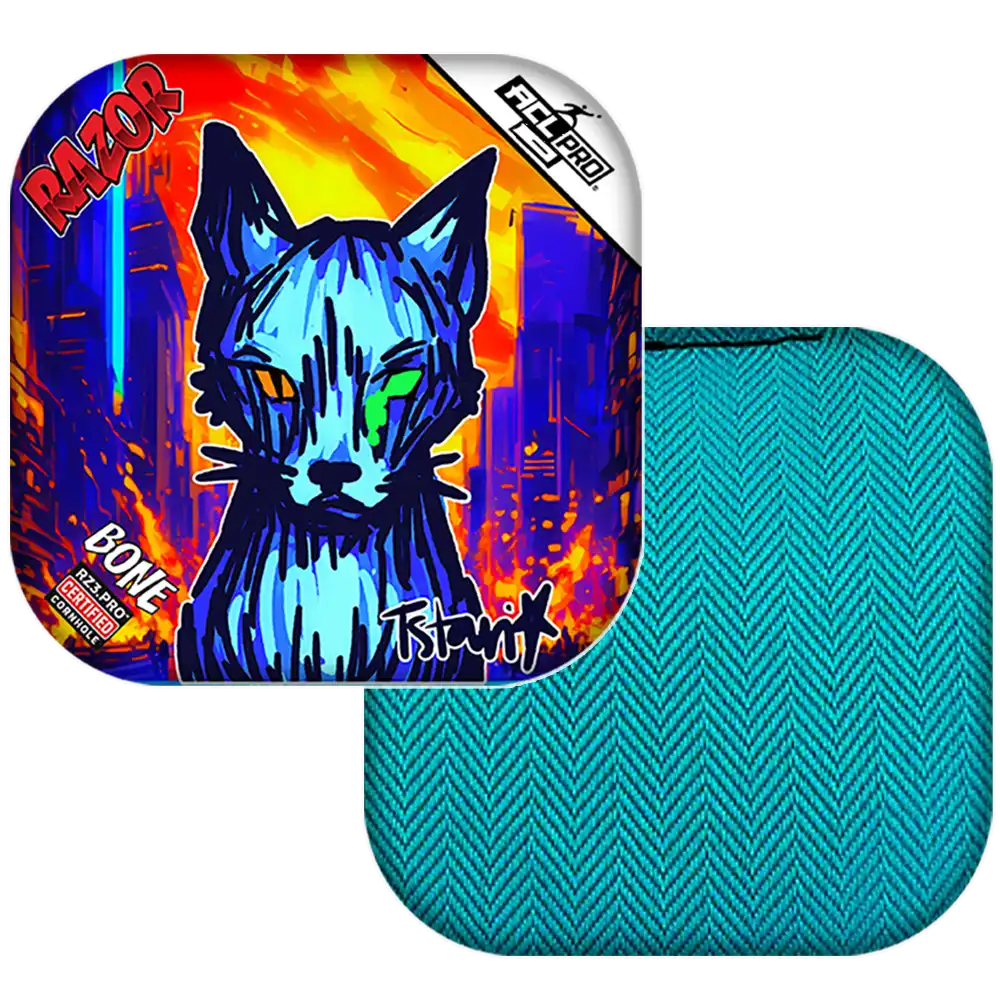 Bone | KAOS KITTY | ACL PRO Razor Cornhole Bags