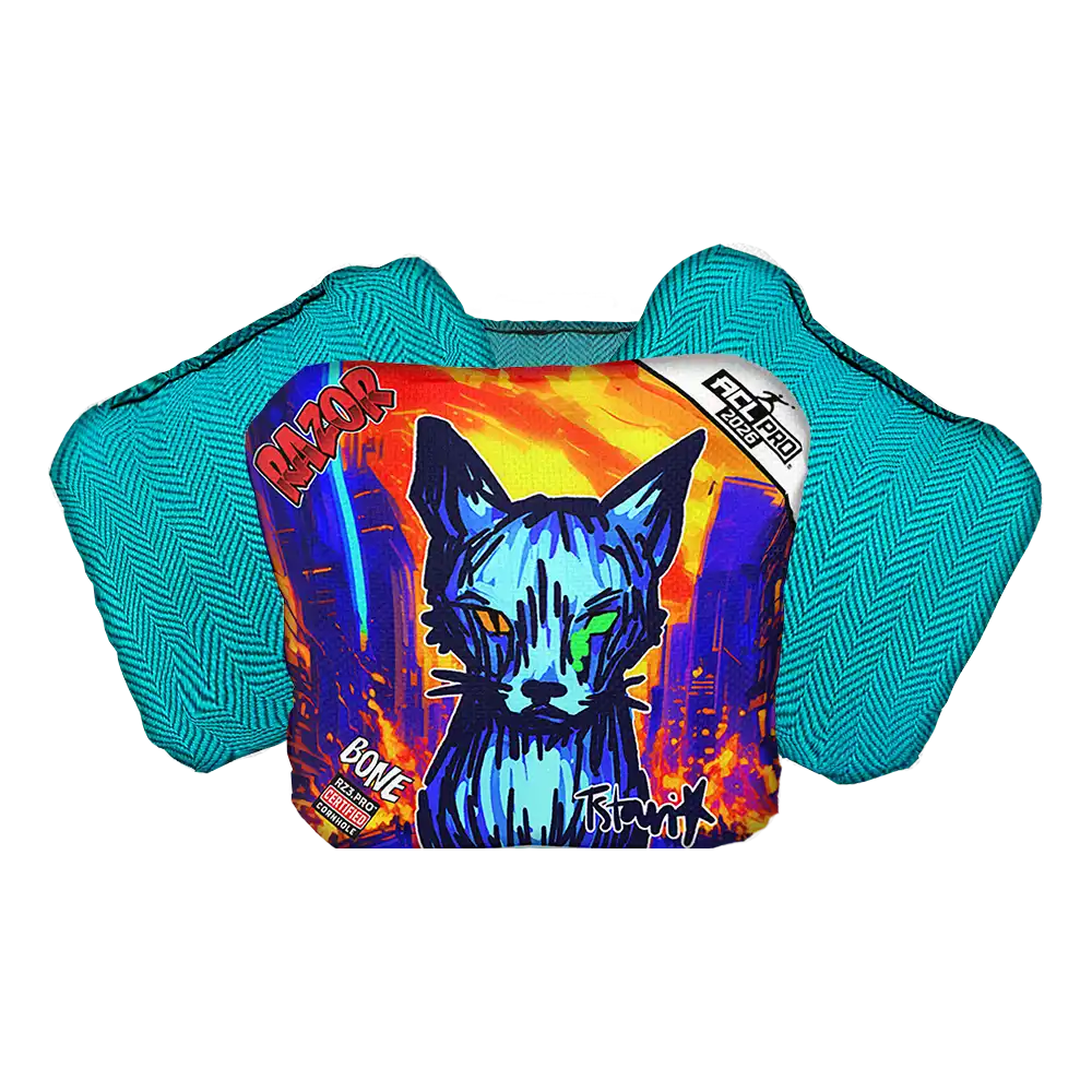Bone | KAOS KITTY | ACL PRO Razor Cornhole Bags