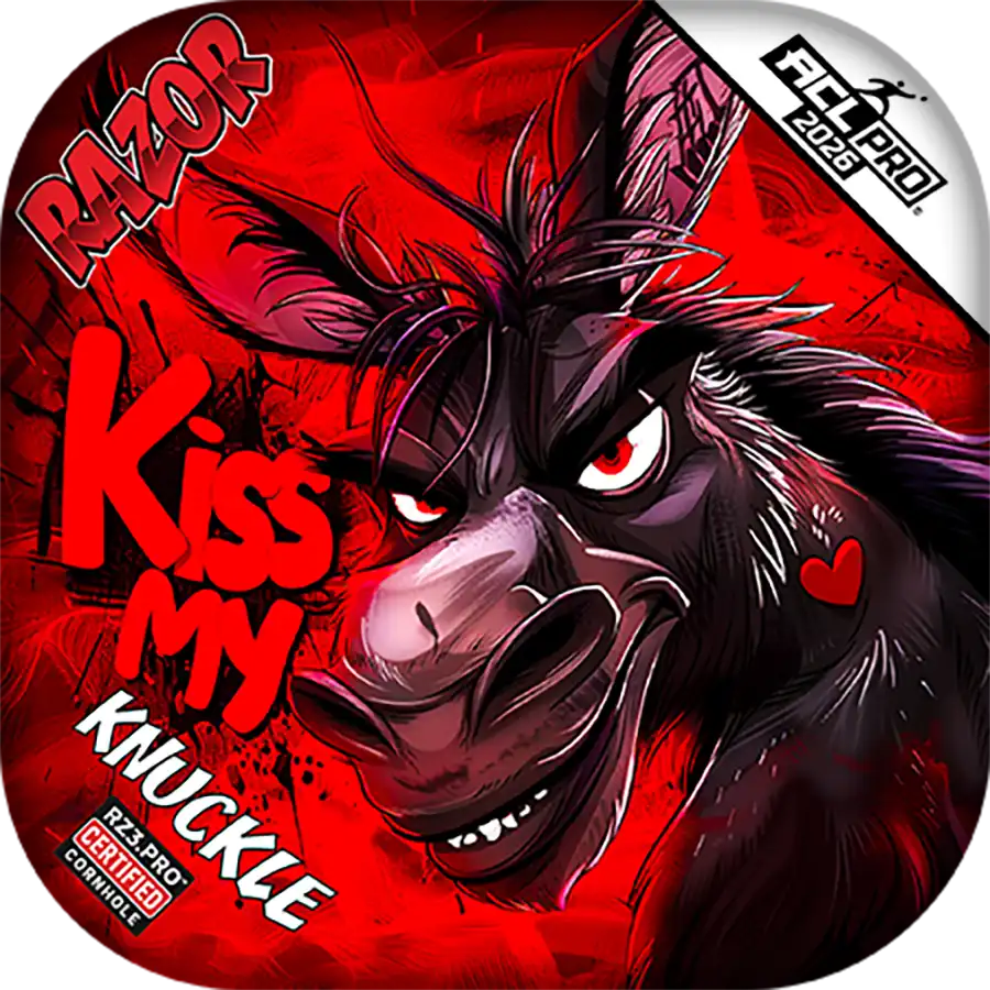 Knuckle | Kiss My | ACL PRO Razor Cornhole Bags