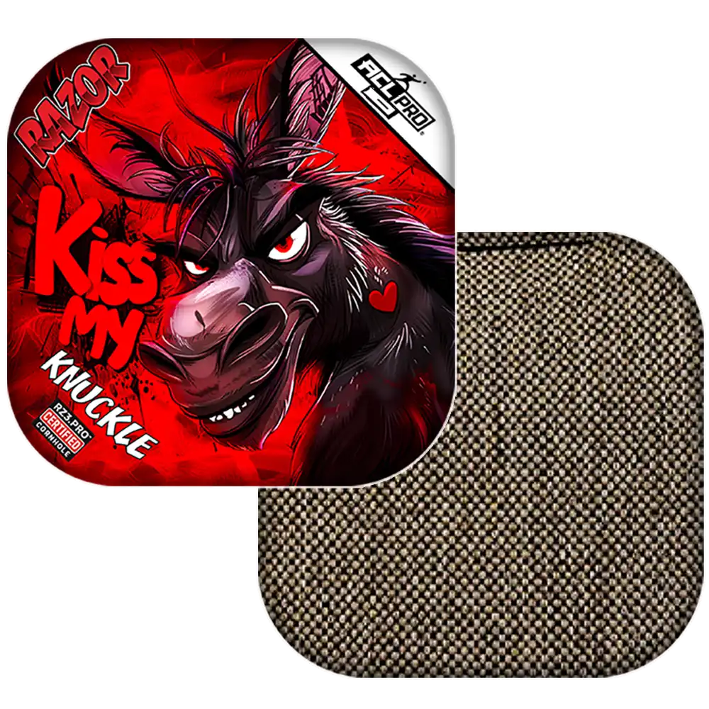 Knuckle | Kiss My | ACL PRO Razor Cornhole Bags