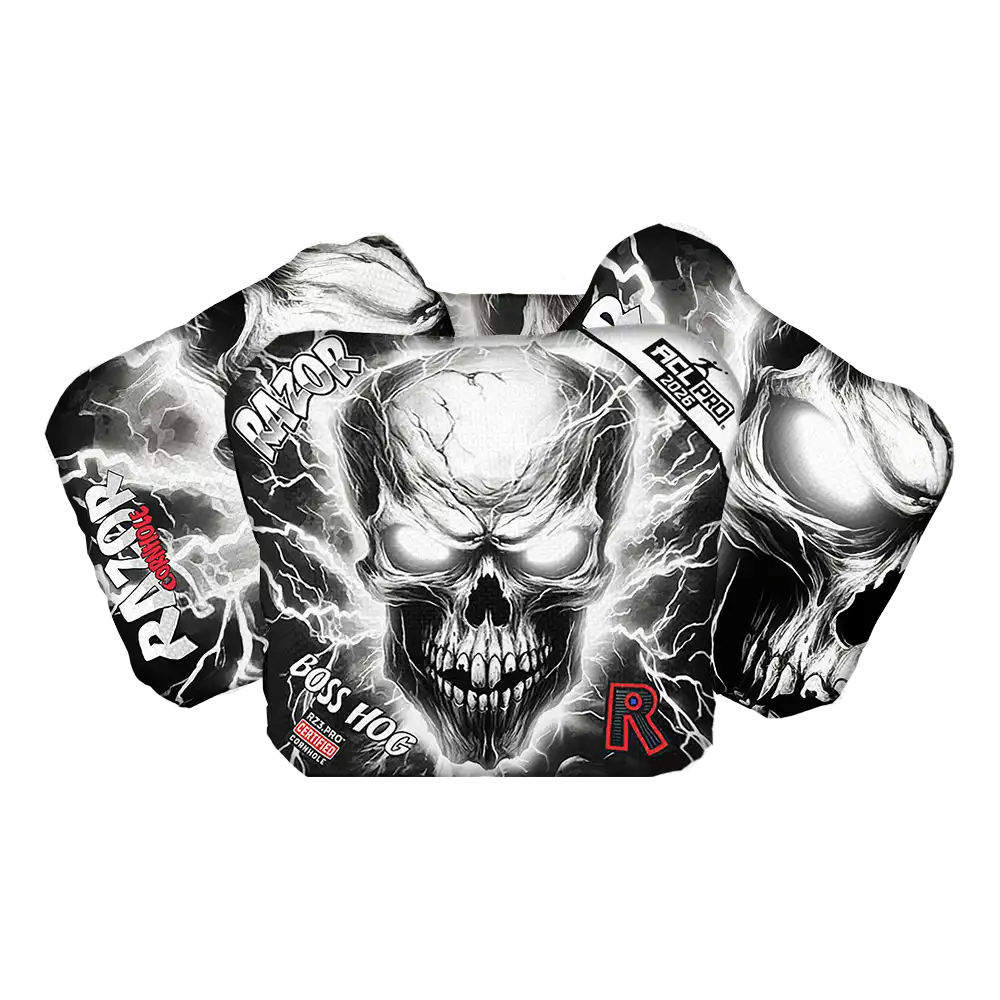 Boss Hog | Skull Lighting Strike | ACL PRO Razor Cornhole Bags