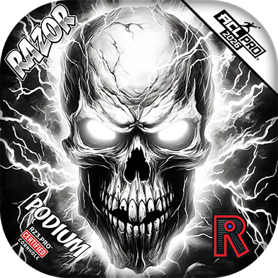 Podium | Skull Lighting Strike | ACL PRO Razor Cornhole Bags