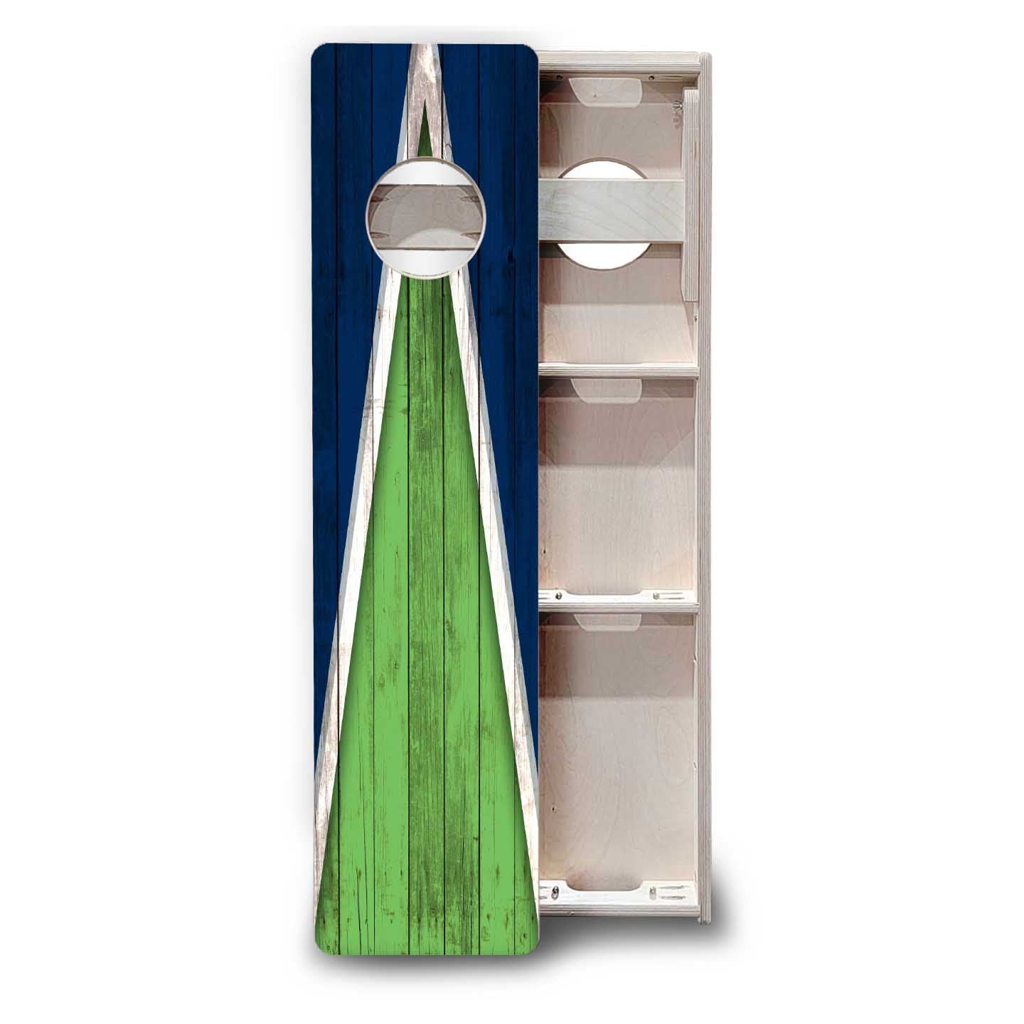 Training Skinny Boards - Sports Theme - Lime & Navy