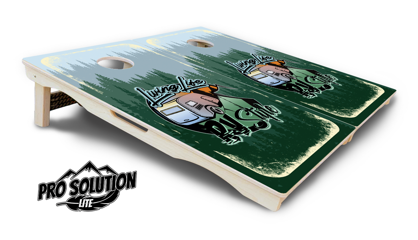 Living Life RV Style Cornhole Boards - Pro Solution Lite Series