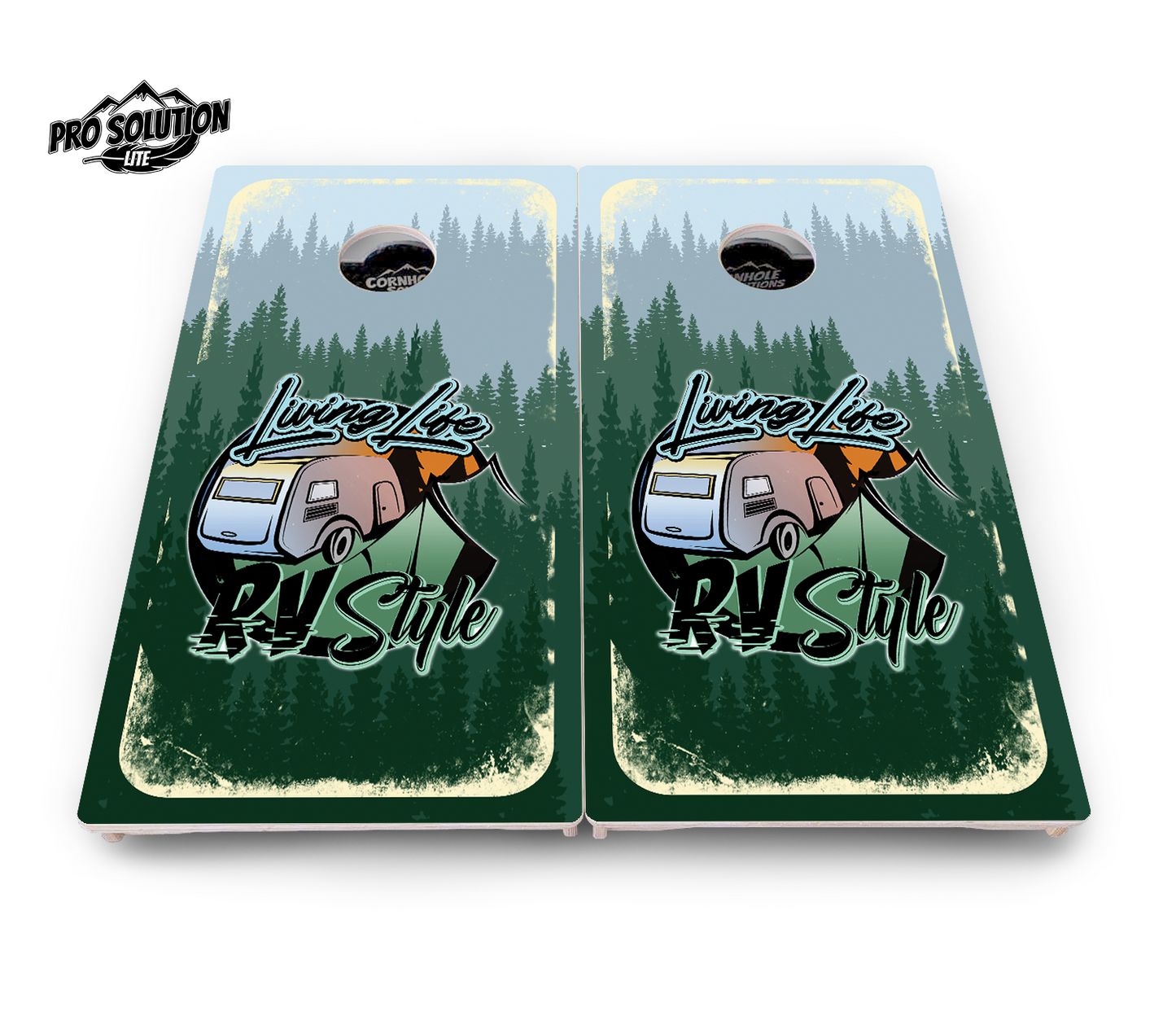 Living Life RV Style Cornhole Boards - Pro Solution Lite Series