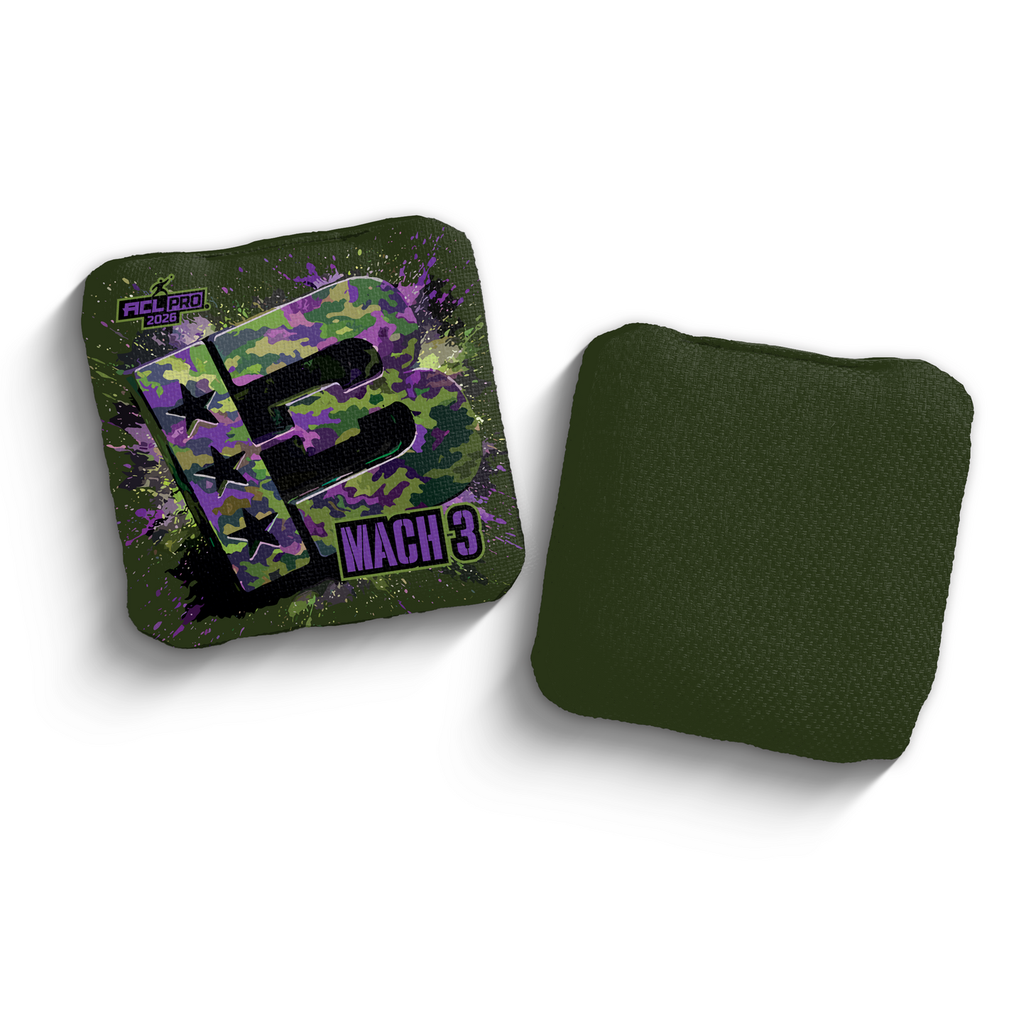 2026 Brotherhood Cornhole Mach 3 3D Camo Edition ACL Pro Stamped Cornhole Bags