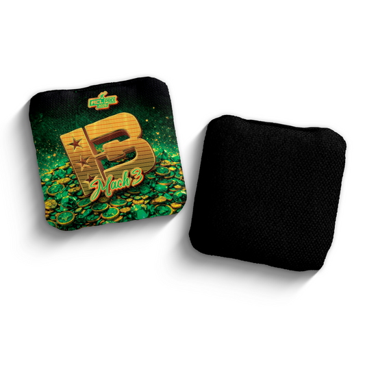 2026 Brotherhood Cornhole Mach 3 Pot of Gold Edition ACL Pro Stamped Cornhole Bags