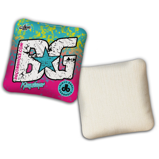 2026 BG Multiple Bag Models - "DB Miami Vice” Dirty Bags Collab - ACL Pro Stamped Cornhole Bags - SET OF 4 BAGS