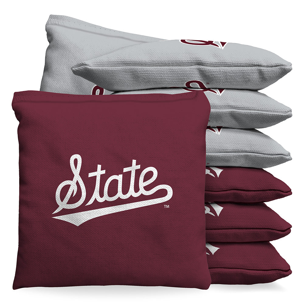 Mississippi State Bulldogs Script 1 LB Cornhole Bean Bags by BAGGO