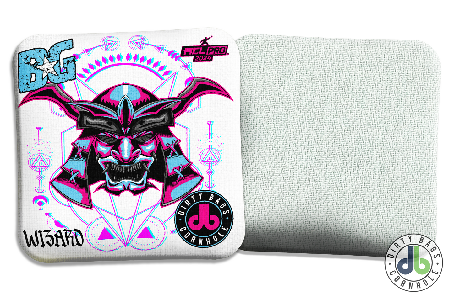 BG Cornhole Wizard -  Neon Oni Mask