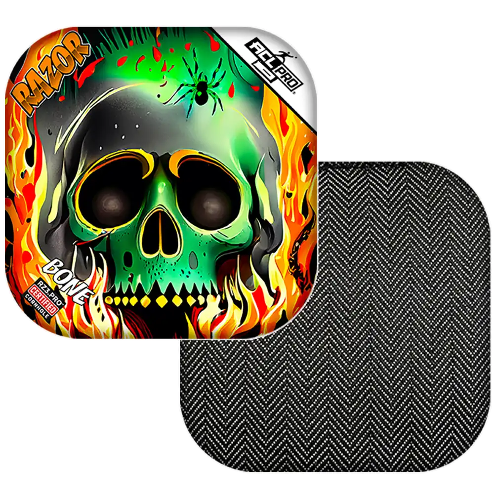 Bone | Nuclear Skull | ACL PRO Razor Cornhole Bags