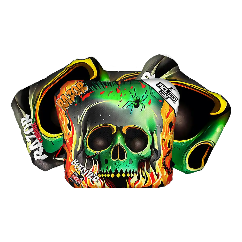 Butcher | Nuclear Skull | ACL PRO Razor Cornhole Bags