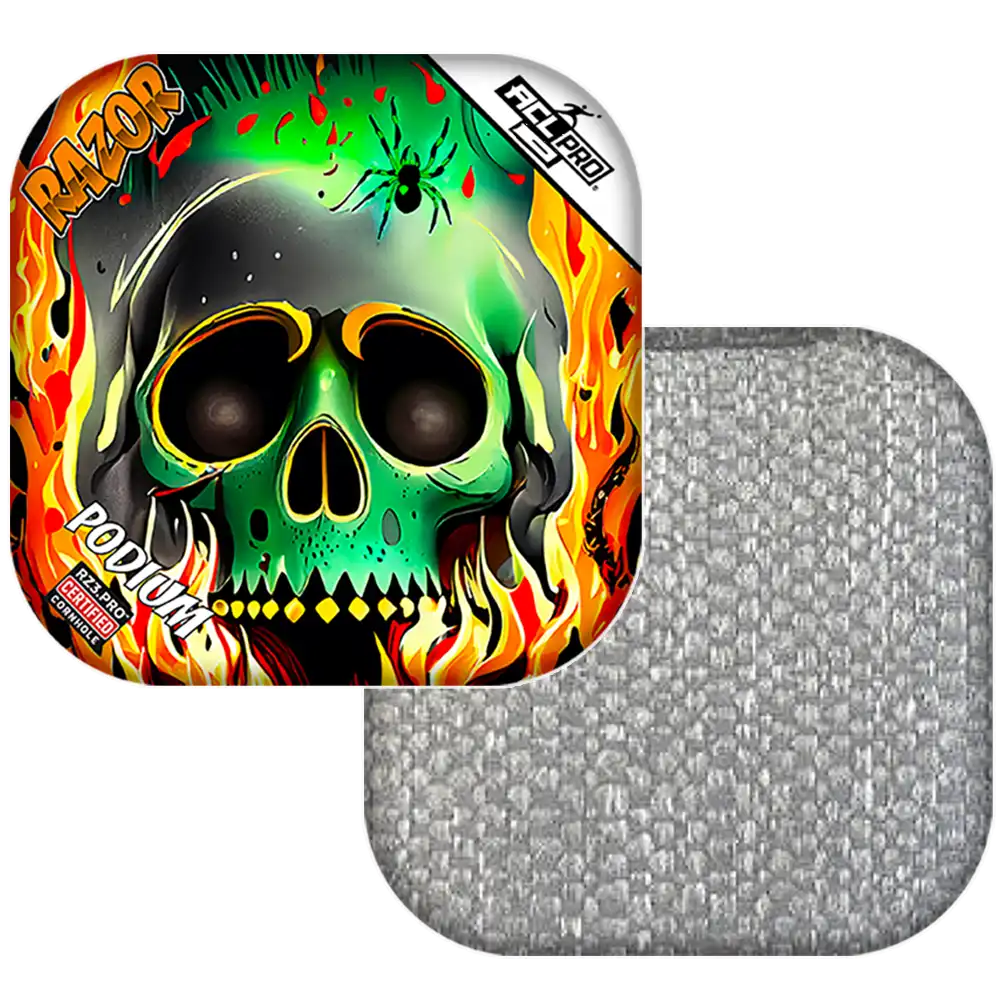 Podium | Nuclear Skull | ACL PRO Razor Cornhole Bags