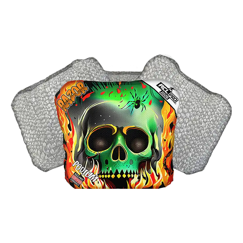 Podium | Nuclear Skull | ACL PRO Razor Cornhole Bags