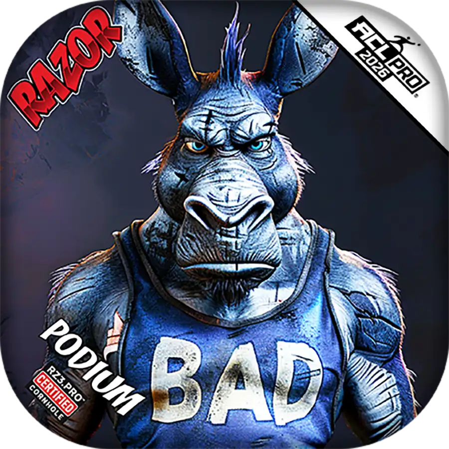 Podium | Old Bad Ass | ACL PRO Razor Cornhole Bags