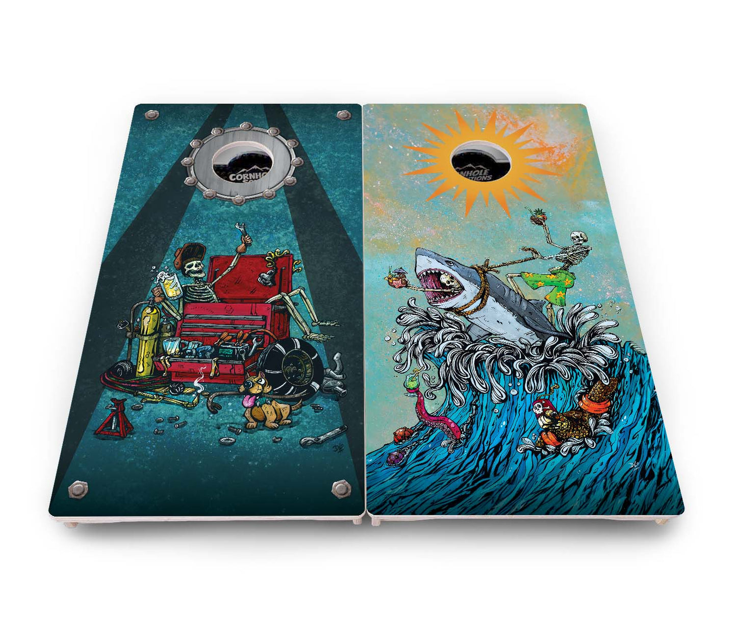 Artist Series Cornhole Boards - Pro Solution Elite Series