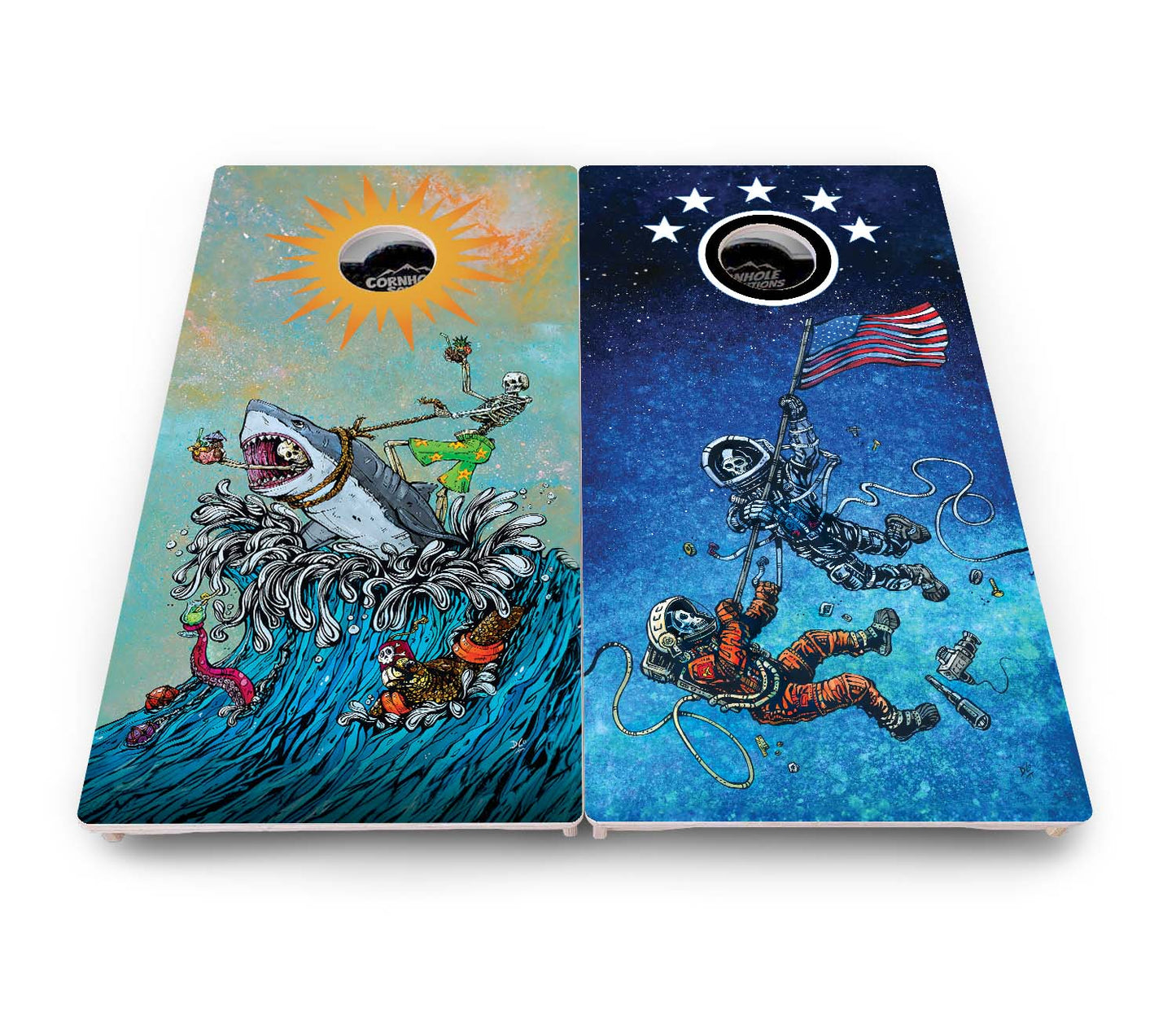 Artist Series Cornhole Boards - Pro Solution Elite Series