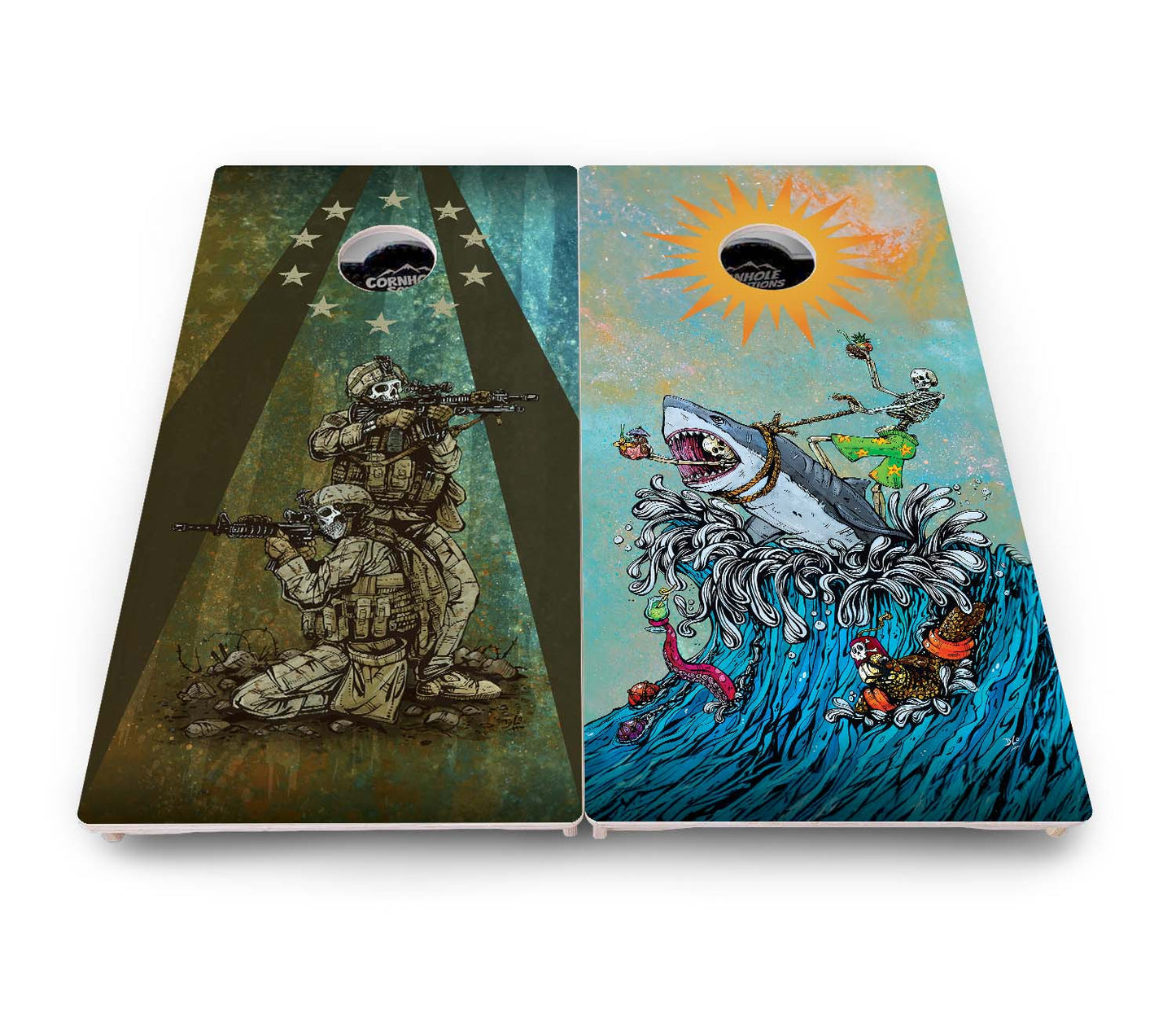 Artist Series Cornhole Boards - Pro Solution Elite Series