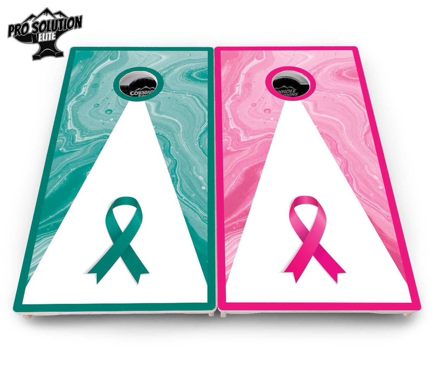 Cancer Awareness Cornhole Boards - Pro Elite Series
