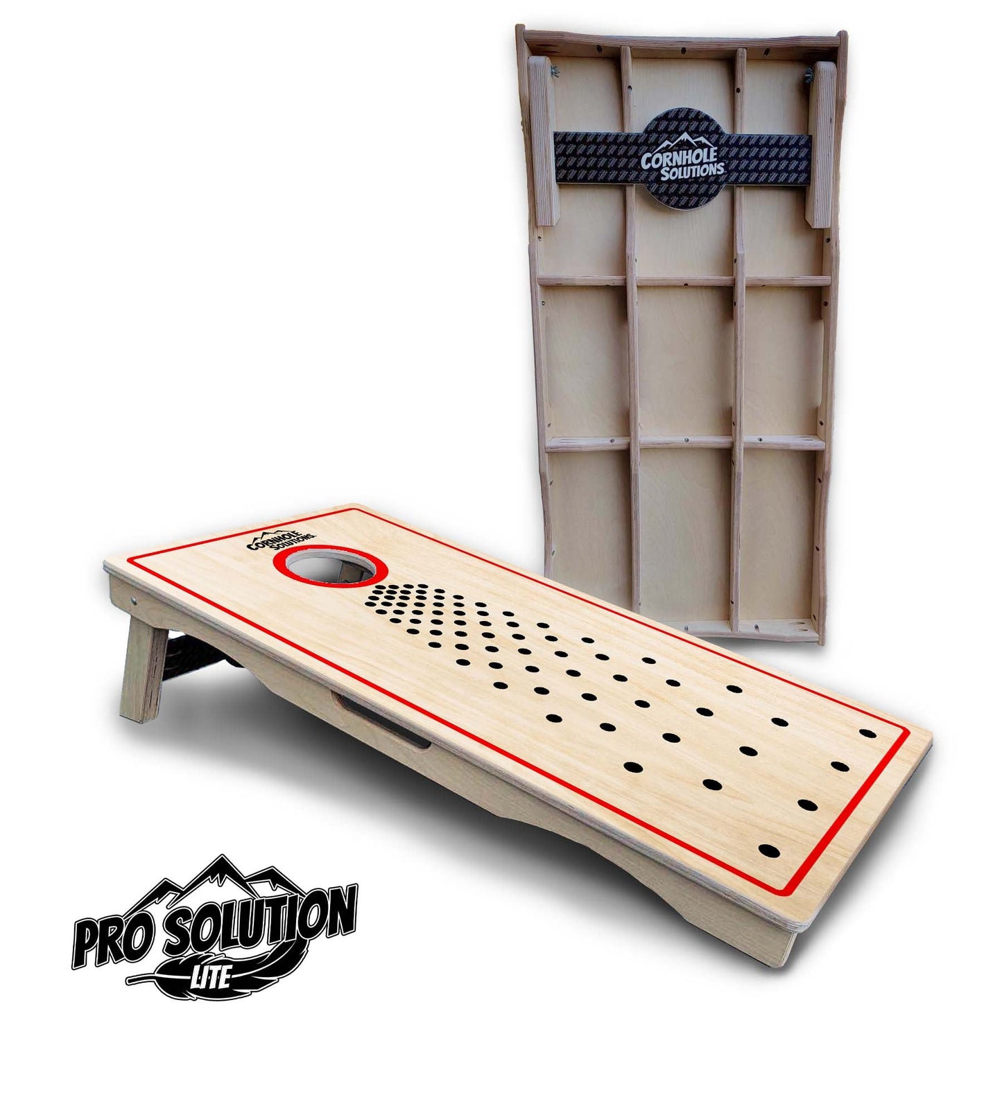 Basic Pop Dots CS Logo Cornhole Boards - Pro Solution Lite Series