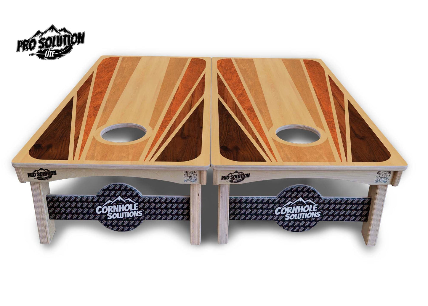 Retro Wood Cornhole Boards - Pro Solution Lite Series
