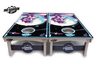 PRO Solution Lite Cornhole Boards - Spaceman Design