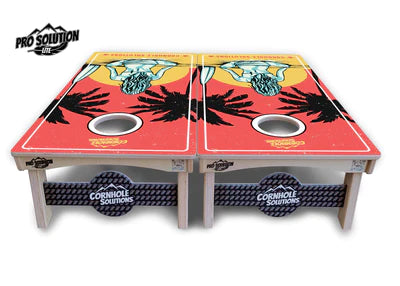 PRO Solution Lite Cornhole Boards - Sunset Girl
