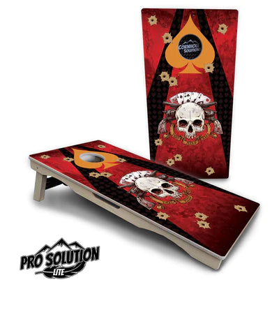 PRO Solution Lite Cornhole Boards - Deadmans Hand