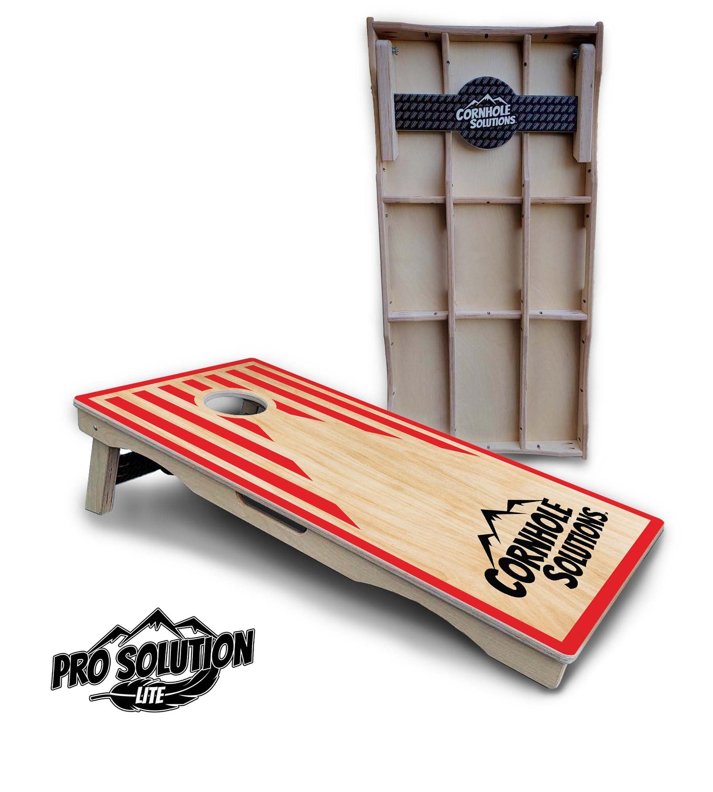 Stars & Stripes Keyhole CS Logo Cornhole Boards - Pro Solution Lite Series