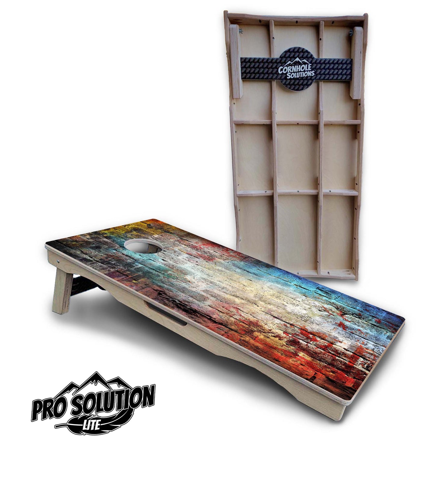 Colorful Brick Cornhole Boards - Pro Solution Lite Series