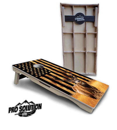 PRO Solution Lite Cornhole Boards - Deer and Fish Edition