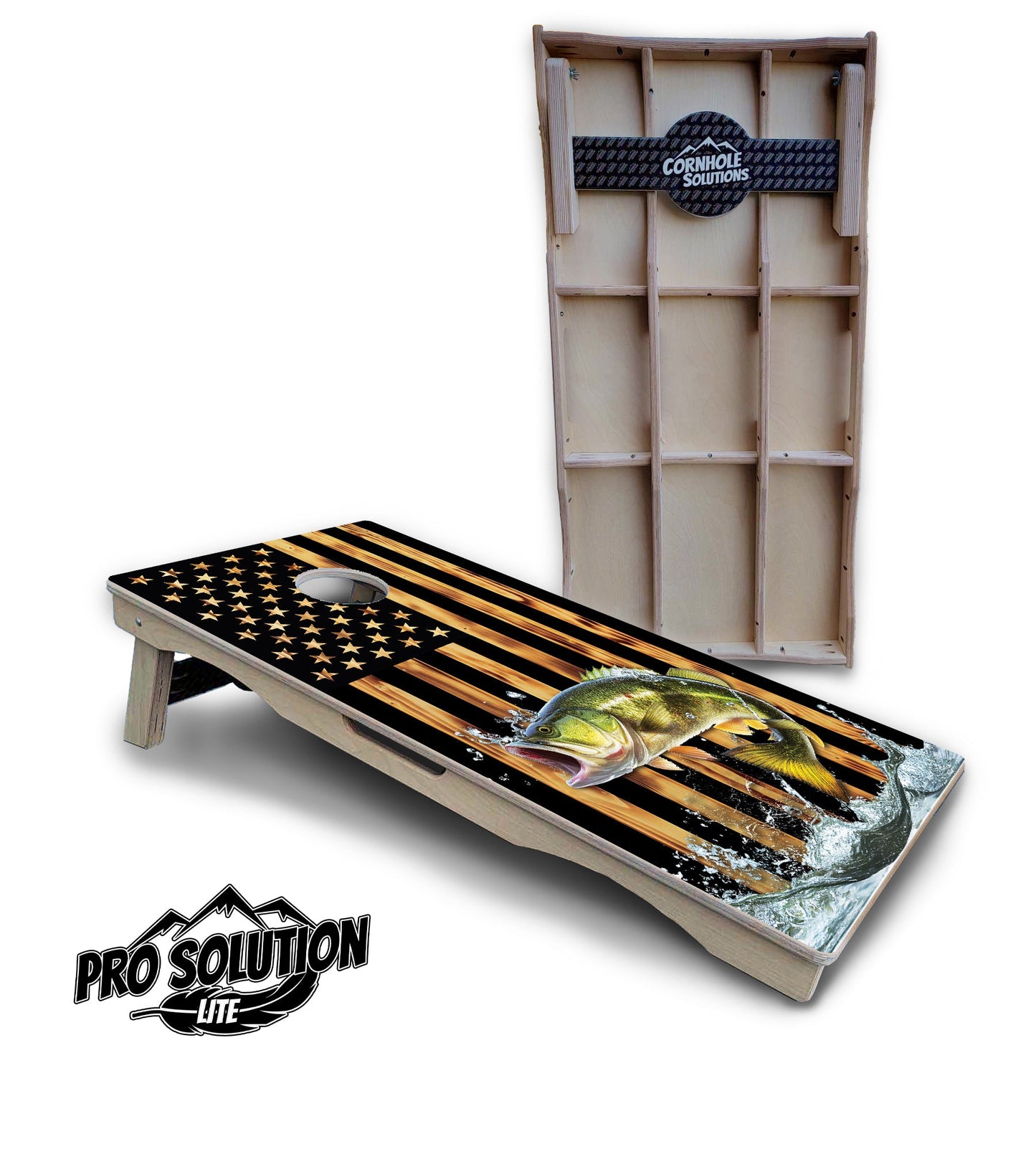 Colorful Deer & Fish Cornhole Boards - Pro Solution Lite Series