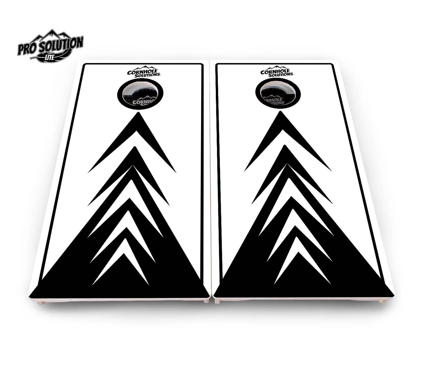 B&W Arrow Cornhole Boards - Pro Solution Lite Series